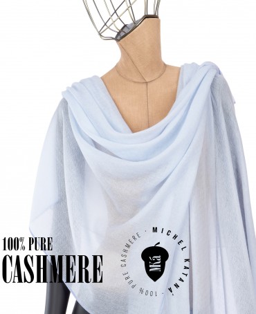 Палантин Унисекс Jq.CASH40_24-JAQUARD-1/AQU